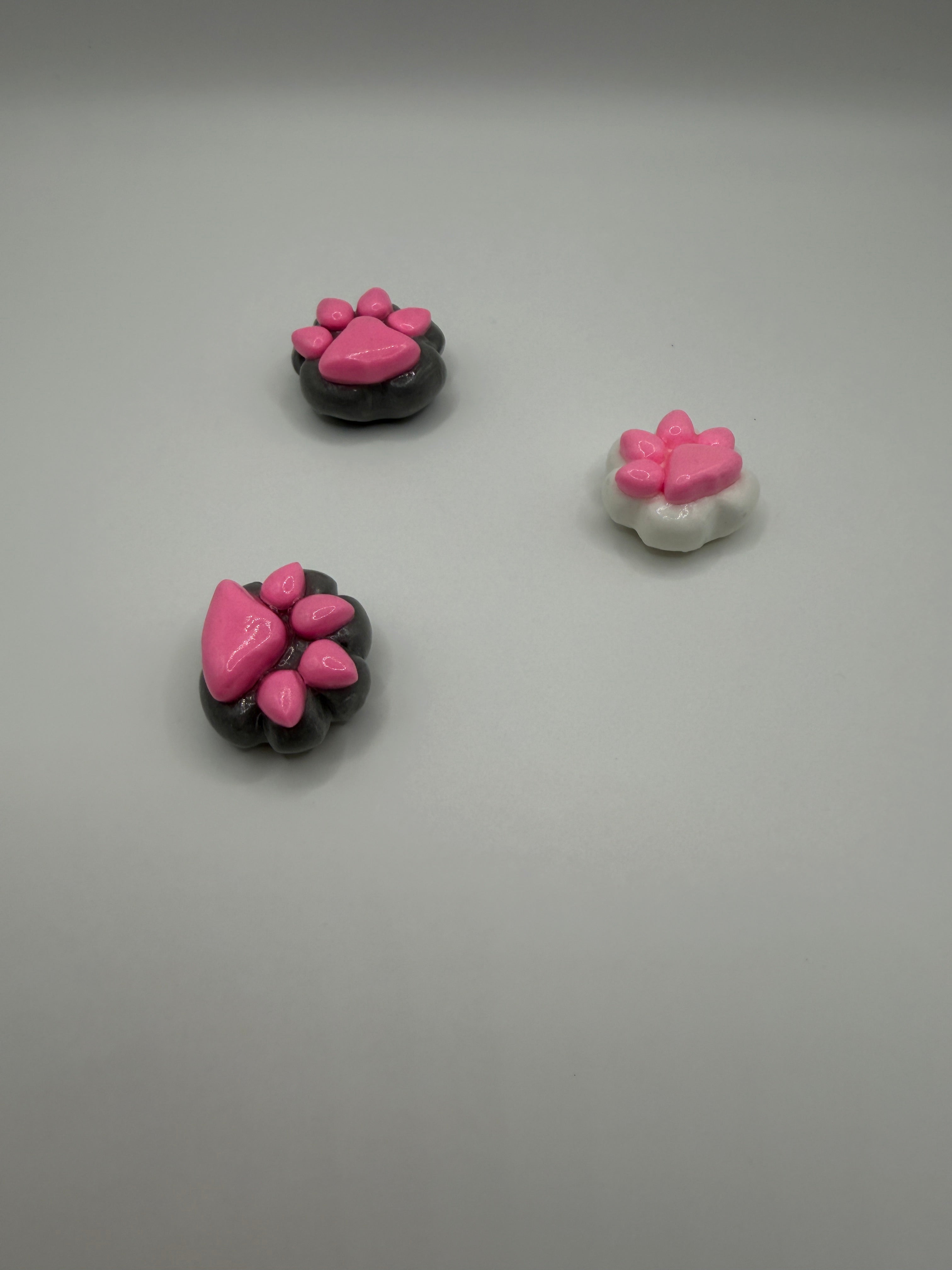 Cat Paw Magnets - 3PCK White & Grey