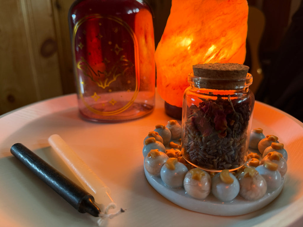 Mom's Lavender and Roses + Tapered Candles